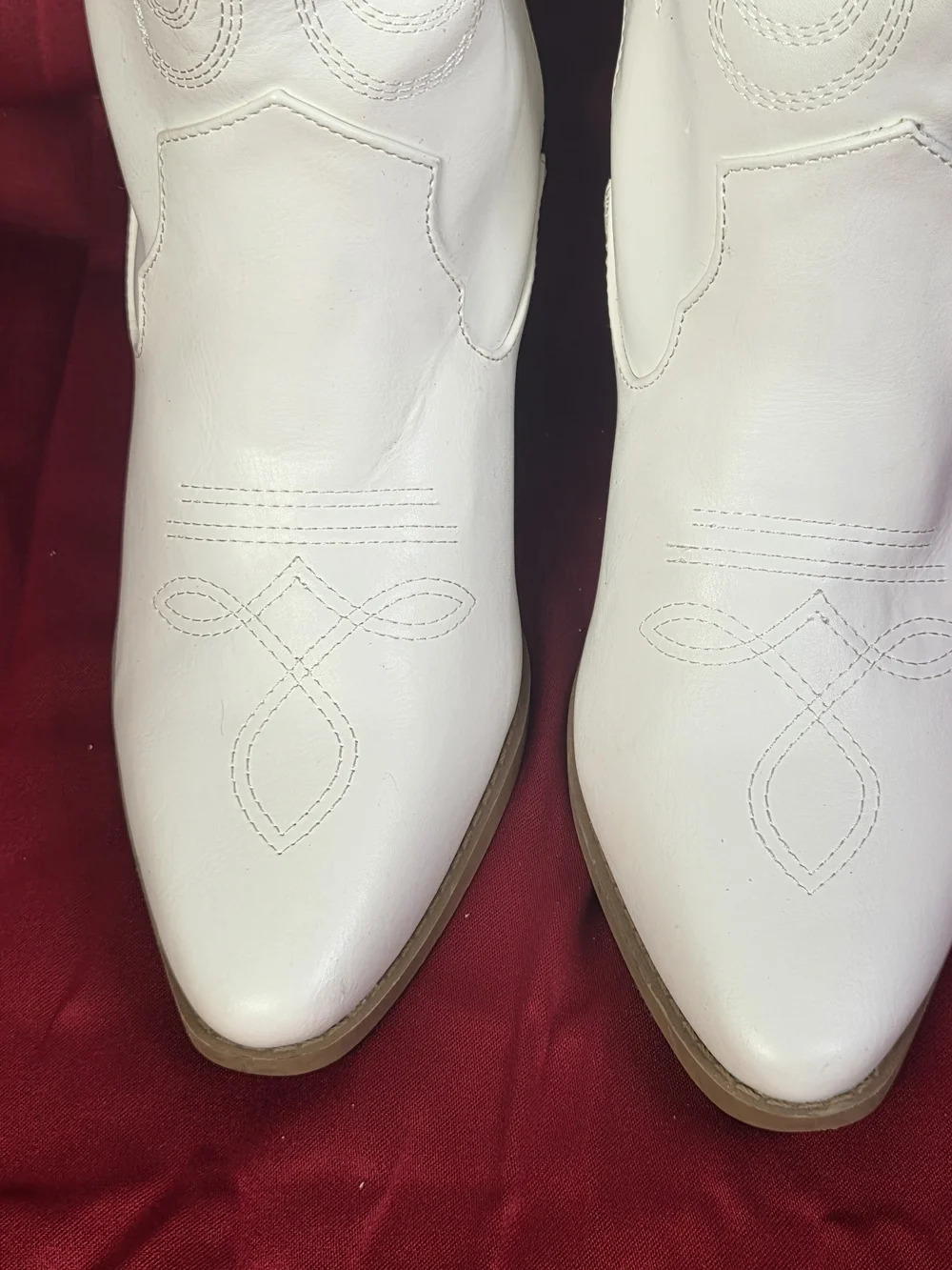 White Over-the-Knee Western Boots - Classic Tall Women's Boot